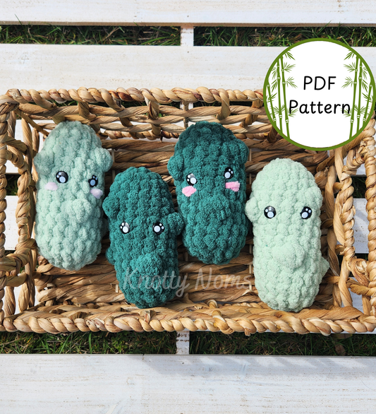 Dill Pickle Crochet PDF Pattern by Knotty Noms
