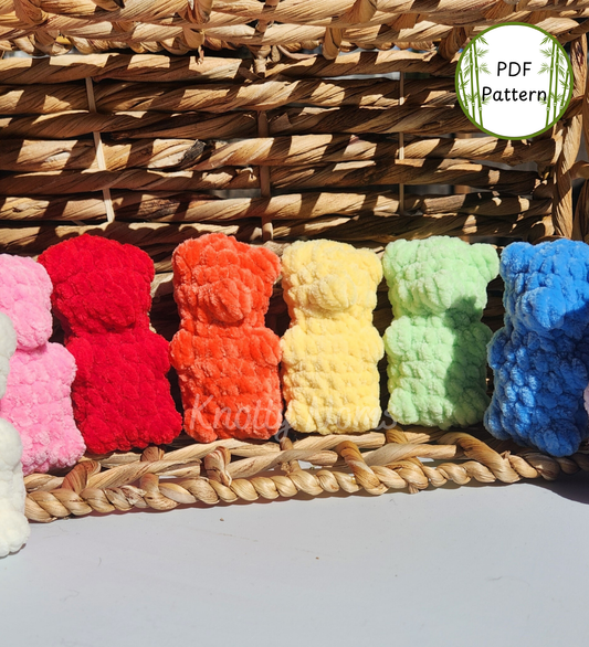 No Sew Gummy Bear Crochet Pattern {PDF file}